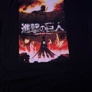 Attack on Titan Black Graphic T-Shirt